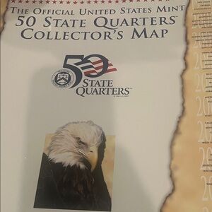 50 State Quarters Collector's Map